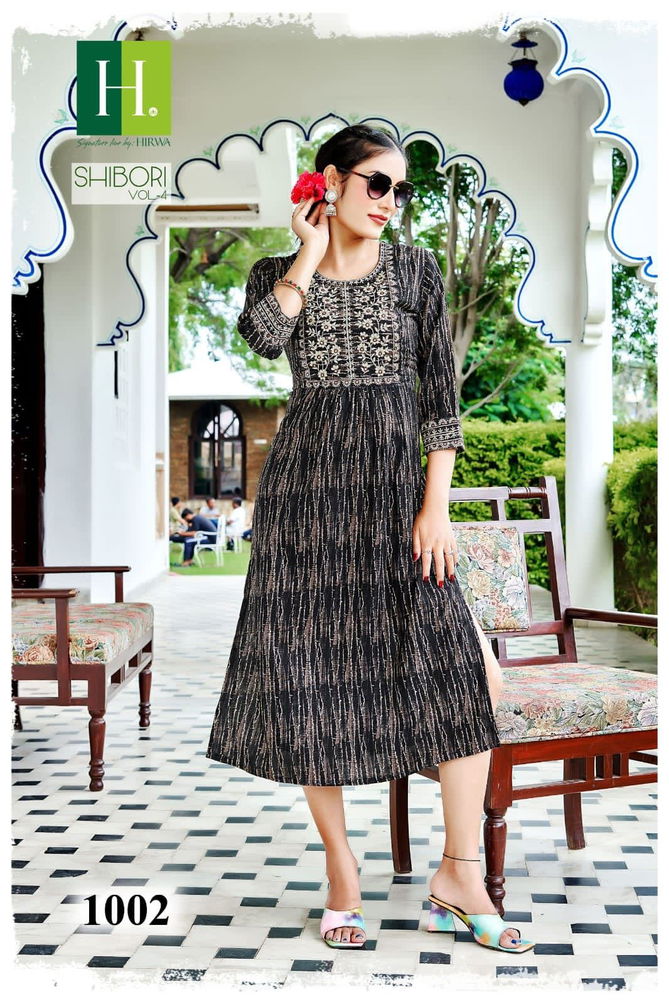 Hirwa Shibori Vol 4 Printed Designer Kurtis Catalog
